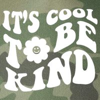 It's Cool To Be Kind Retro Quote Legacy Tie Dye Trucker Hat