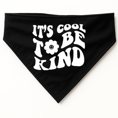 It's Cool To Be Kind Retro Quote USA-Made Doggie Bandana