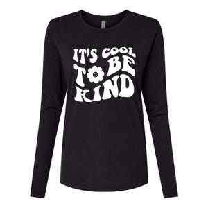 It's Cool To Be Kind Retro Quote Womens Cotton Relaxed Long Sleeve T-Shirt