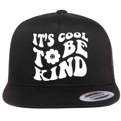 It's Cool To Be Kind Retro Quote Flatbill Hat