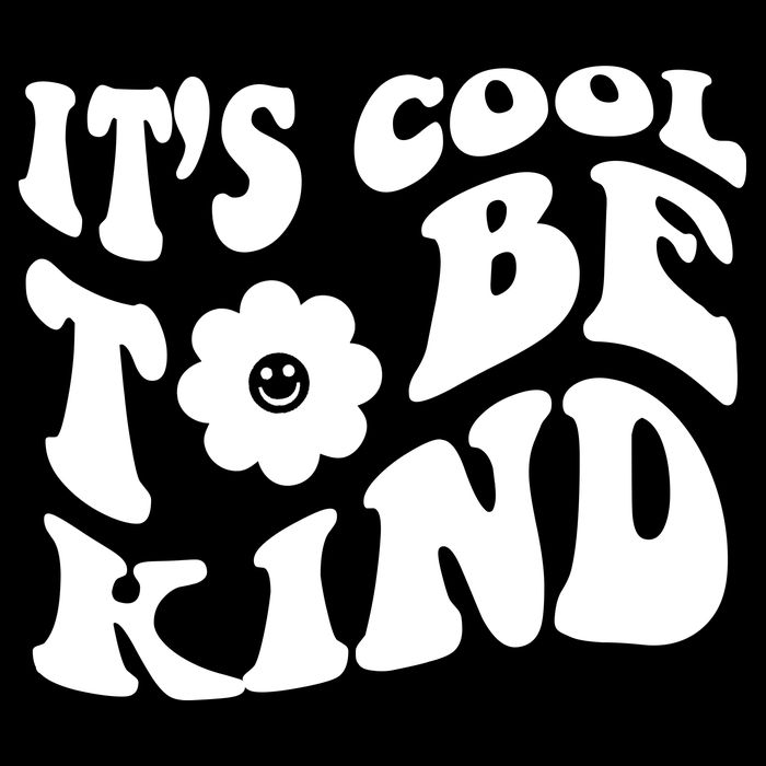 It's Cool To Be Kind Retro Quote Flatbill Hat
