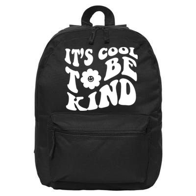 It's Cool To Be Kind Retro Quote 16 in Basic Backpack