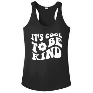 It's Cool To Be Kind Retro Quote Ladies PosiCharge Competitor Racerback Tank