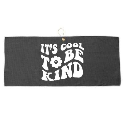 It's Cool To Be Kind Retro Quote Large Microfiber Waffle Golf Towel