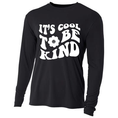 It's Cool To Be Kind Retro Quote Cooling Performance Long Sleeve Crew