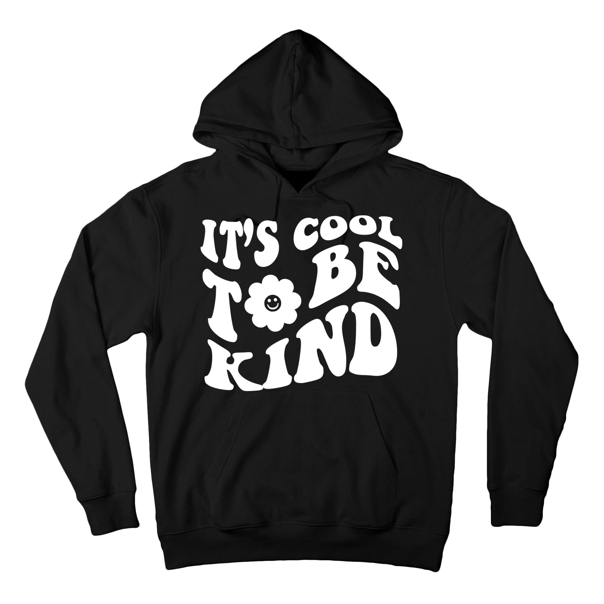 It's Cool To Be Kind Retro Quote Tall Hoodie