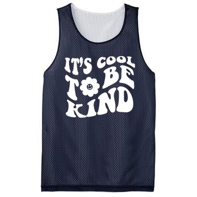 It's Cool To Be Kind Retro Quote Mesh Reversible Basketball Jersey Tank