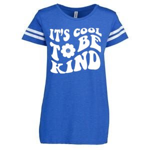 It's Cool To Be Kind Retro Quote Enza Ladies Jersey Football T-Shirt