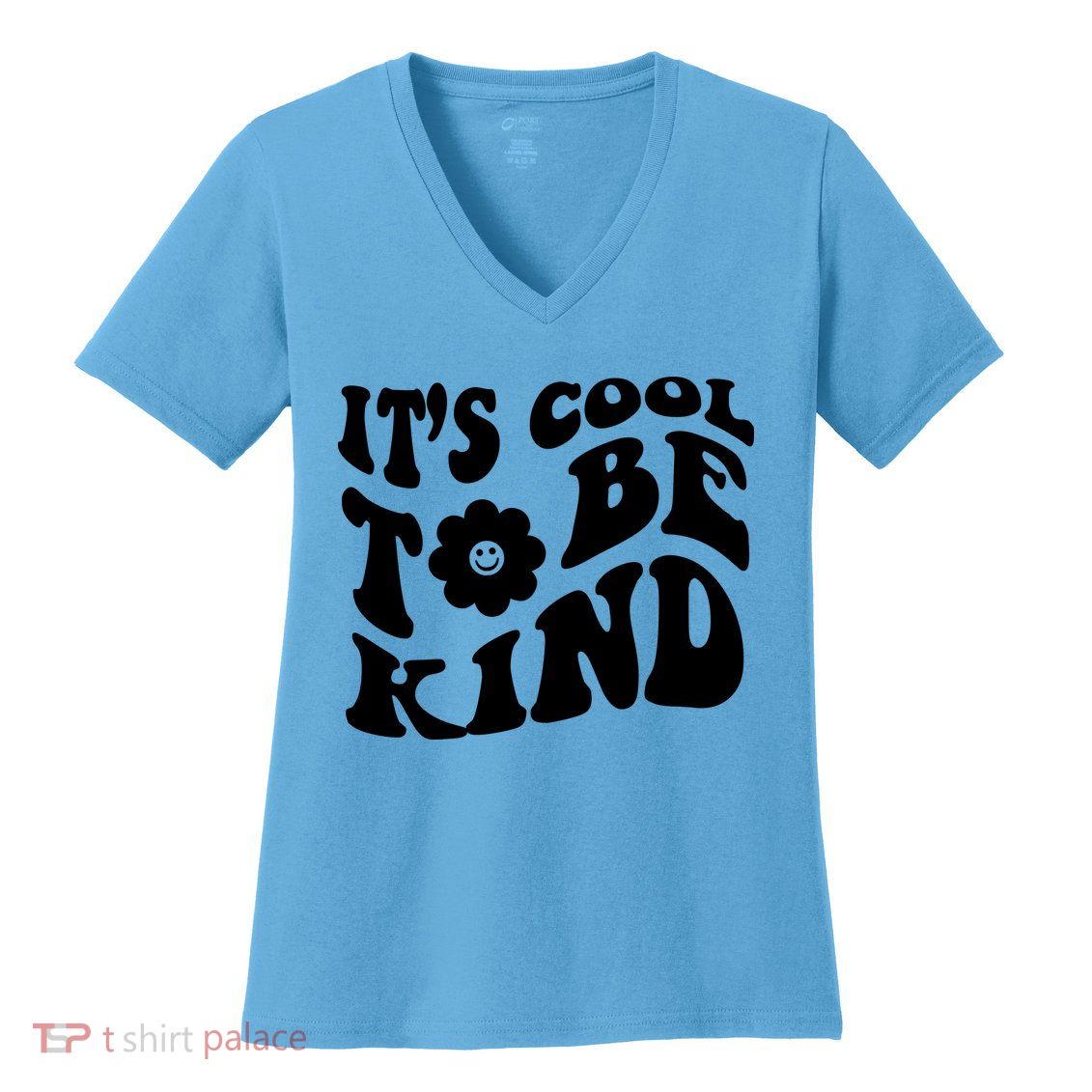 It's Cool To Be Kind Retro Quote Women's V-Neck T-Shirt