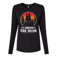 I Choose The Bear Angry Radical Feminist Gift Womens Cotton Relaxed Long Sleeve T-Shirt