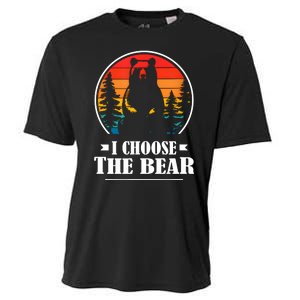 I Choose The Bear Angry Radical Feminist Gift Cooling Performance Crew T-Shirt