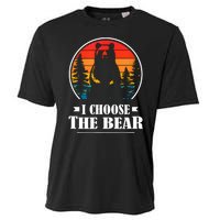 I Choose The Bear Angry Radical Feminist Gift Cooling Performance Crew T-Shirt