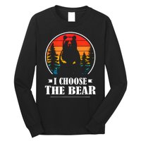 I Choose The Bear Angry Radical Feminist Gift Long Sleeve Shirt