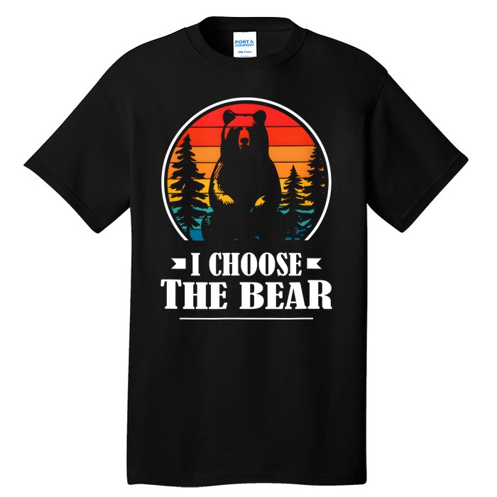 I Choose The Bear Angry Radical Feminist Gift Tall T-Shirt