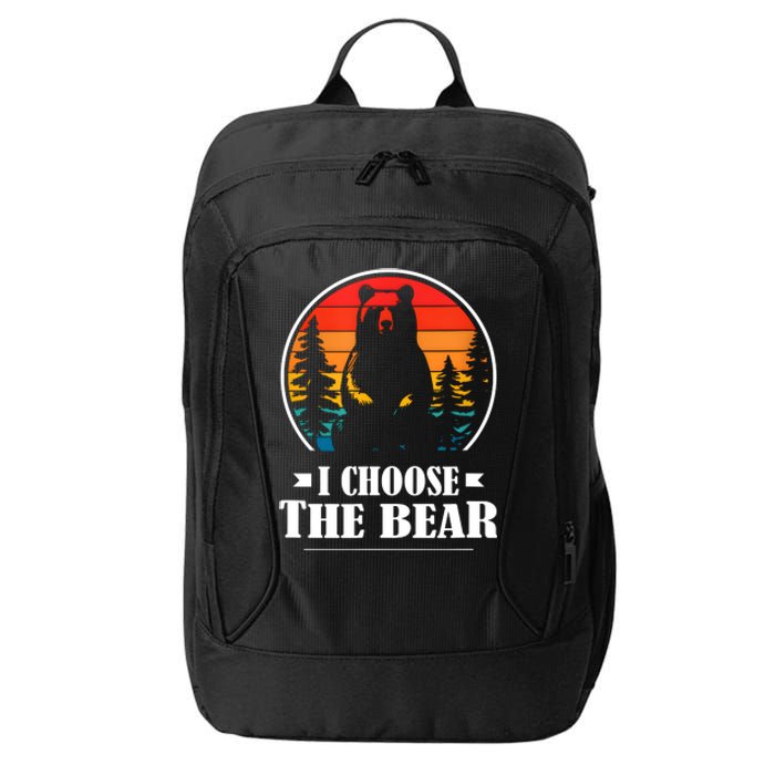 I Choose The Bear Angry Radical Feminist Gift City Backpack