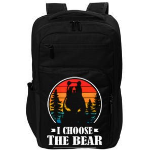 I Choose The Bear Angry Radical Feminist Gift Impact Tech Backpack