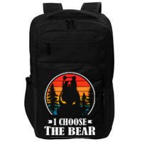 I Choose The Bear Angry Radical Feminist Gift Impact Tech Backpack