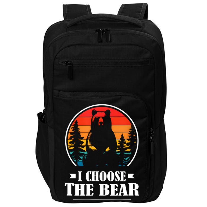 I Choose The Bear Angry Radical Feminist Gift Impact Tech Backpack