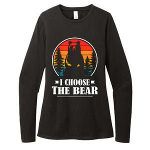 I Choose The Bear Angry Radical Feminist Gift Womens CVC Long Sleeve Shirt