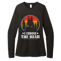 I Choose The Bear Angry Radical Feminist Gift Womens CVC Long Sleeve Shirt