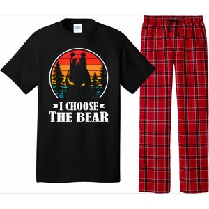 I Choose The Bear Angry Radical Feminist Gift Pajama Set