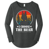 I Choose The Bear Angry Radical Feminist Gift Women's Perfect Tri Tunic Long Sleeve Shirt