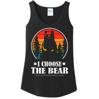 I Choose The Bear Angry Radical Feminist Gift Ladies Essential Tank