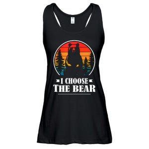 I Choose The Bear Angry Radical Feminist Gift Ladies Essential Flowy Tank