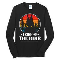 I Choose The Bear Angry Radical Feminist Gift Tall Long Sleeve T-Shirt