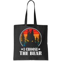 I Choose The Bear Angry Radical Feminist Gift Tote Bag