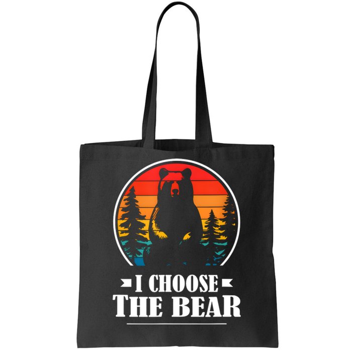 I Choose The Bear Angry Radical Feminist Gift Tote Bag