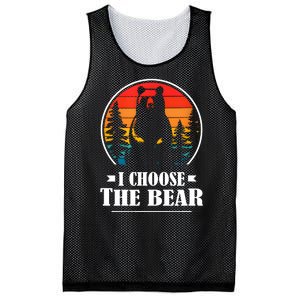 I Choose The Bear Angry Radical Feminist Gift Mesh Reversible Basketball Jersey Tank