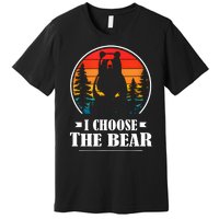 I Choose The Bear Angry Radical Feminist Gift Premium T-Shirt