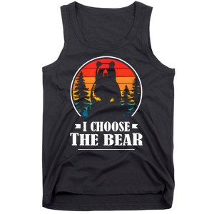 I Choose The Bear Angry Radical Feminist Gift Tank Top