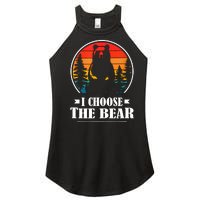 I Choose The Bear Angry Radical Feminist Gift Women's Perfect Tri Rocker Tank