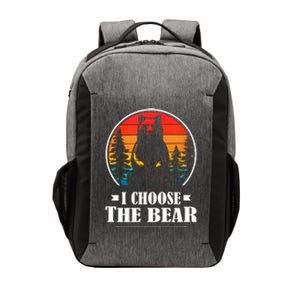 I Choose The Bear Angry Radical Feminist Gift Vector Backpack