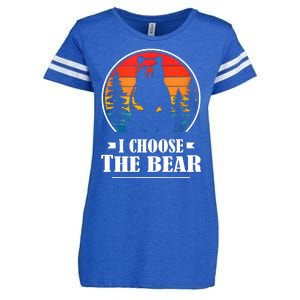 I Choose The Bear Angry Radical Feminist Gift Enza Ladies Jersey Football T-Shirt