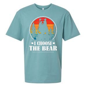 I Choose The Bear Angry Radical Feminist Gift Sueded Cloud Jersey T-Shirt