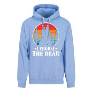 I Choose The Bear Angry Radical Feminist Gift Unisex Surf Hoodie