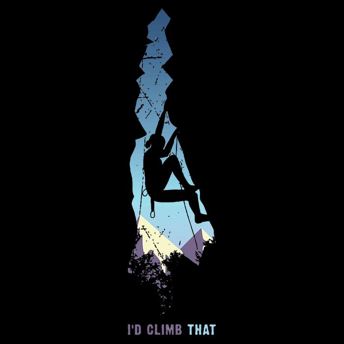 Id Climb Tha, Mountain Climber Gift Rock Climbing City Backpack