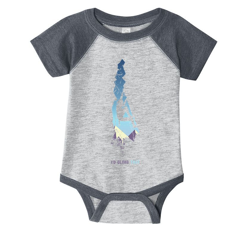 Id Climb Tha, Mountain Climber Gift Rock Climbing Infant Baby Jersey Bodysuit