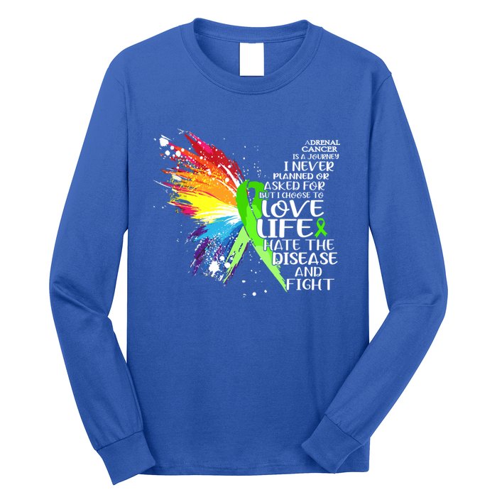 I Choose To Love Life And Fight Cute Gift Long Sleeve Shirt