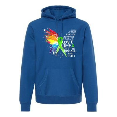 I Choose To Love Life And Fight Cute Gift Premium Hoodie