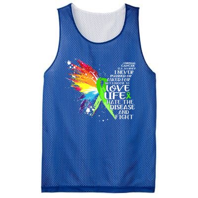 I Choose To Love Life And Fight Cute Gift Mesh Reversible Basketball Jersey Tank