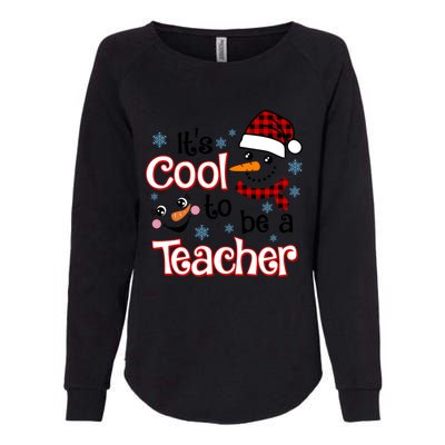 ItS Cool To Be A Teacher Winter Season Snow Christmas Meaningful Gift Womens California Wash Sweatshirt