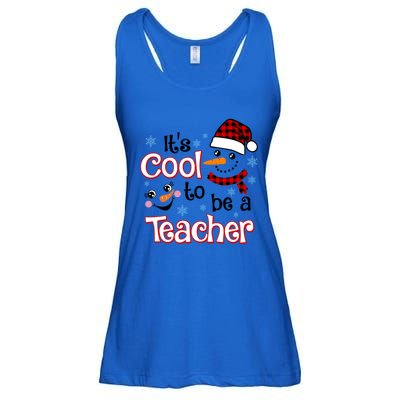 ItS Cool To Be A Teacher Winter Season Snow Christmas Meaningful Gift Ladies Essential Flowy Tank