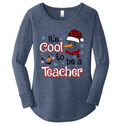 ItS Cool To Be A Teacher Winter Season Snow Christmas Meaningful Gift Women's Perfect Tri Tunic Long Sleeve Shirt