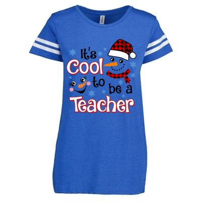 ItS Cool To Be A Teacher Winter Season Snow Christmas Meaningful Gift Enza Ladies Jersey Football T-Shirt