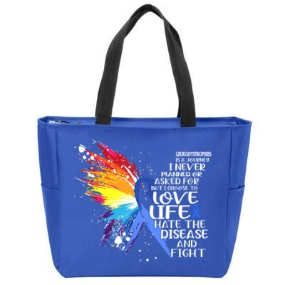 I Choose To Love Life And Fight Funny Gift Zip Tote Bag