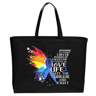 I Choose To Love Life And Fight Funny Gift Cotton Canvas Jumbo Tote